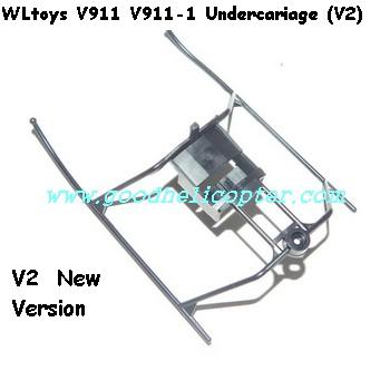 wltoys-v911-v911-1 helicopter parts undercarriage (V2 new version) - Click Image to Close